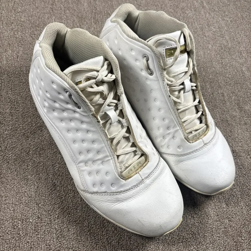 Jordan One6 One7 White Metallic Silver 407587-101 Size 11 Sneakers Great Tread